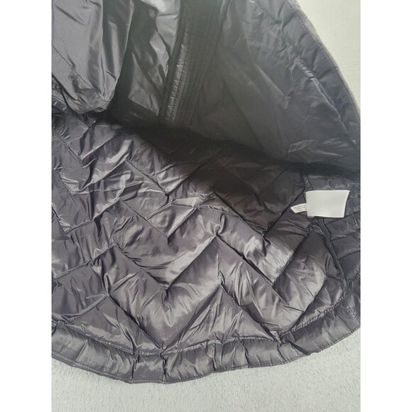 Calvin Klein Vest Womens Small Black Down Puffer Quilted Chevron Gold Zippers - Picture 3 of 10